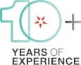 10+ years of experience badge