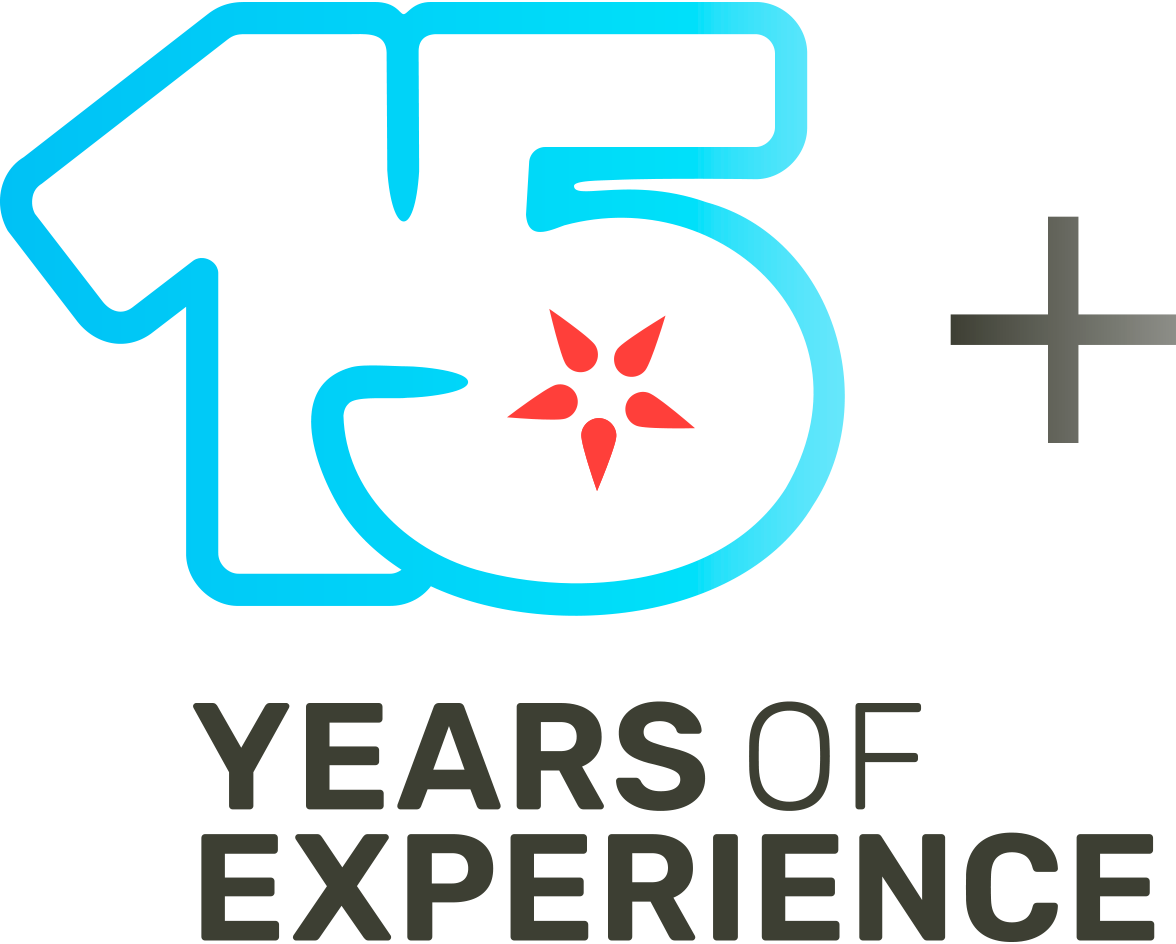 10+ years of experience badge